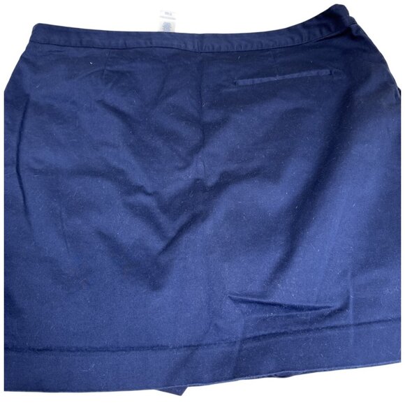 Lizwear Womens Navy Skort Side Zipper/Pockets Size 16 Cotton/Polyester - Picture 5 of 8